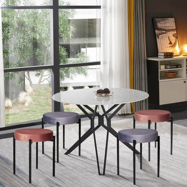 Комплект стульев-табуретов Bug серый Комплект стульев-табуретов Bug серый