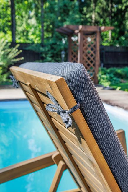 Комплект из 2-х шезлонгов PAOLO из акации и столика LUCIO Комплект из 2-х шезлонгов PAOLO из акации и столика LUCIO