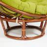 Кресло PAPASAN/ПАПАСАН 23/01 W  /с подушкой/ диаметр подушки 125 см, 115х101х104 см, Pecan (орех), флок Олива, 23 Pecan (орех)