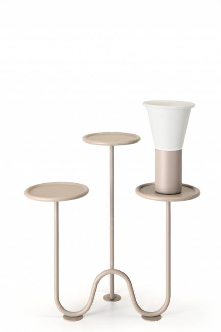 Ваза для цветов Mimosa лен, тортора Ø195х310 мм Ваза для цветов Mimosa лен, тортора Ø195х310 мм