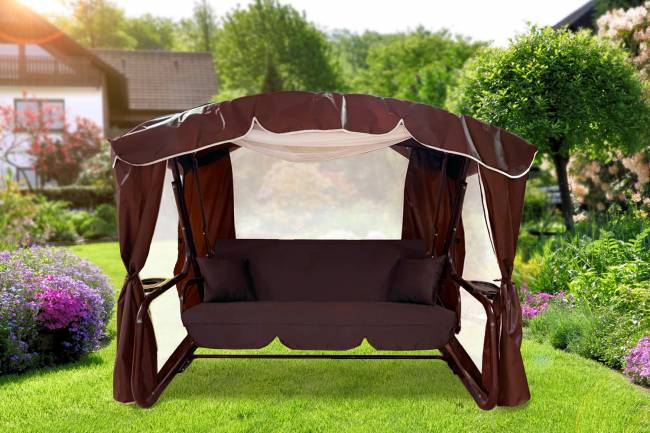 Качели садовые "ТОРОНТО", бордо Качели садовые "ТОРОНТО", бордо